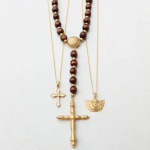 Wooden Bead Rosary